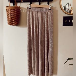 Free People Shimmer Pleated Skirt